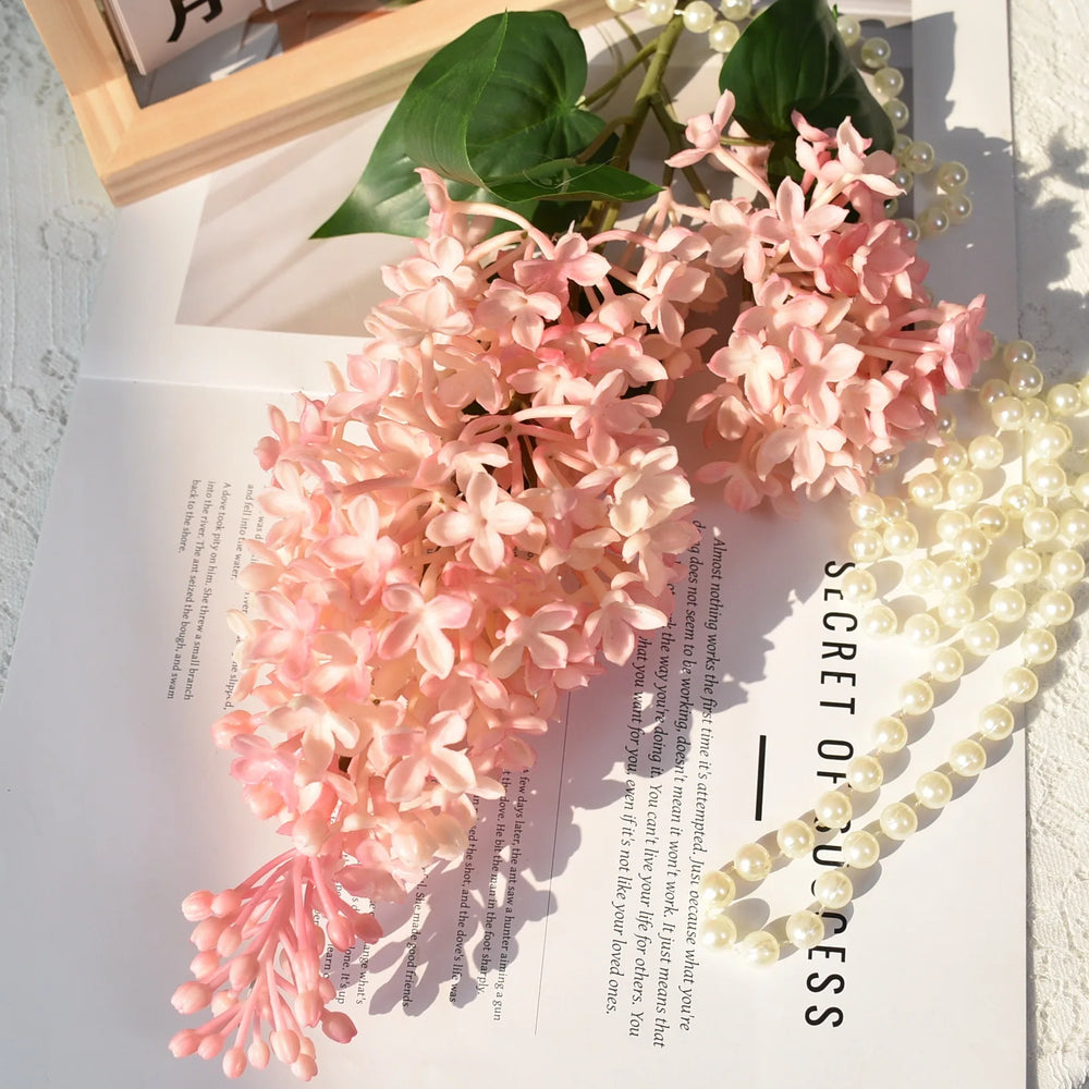 Künstliche Fliederblume – PU Silikon – 70CM Zweig