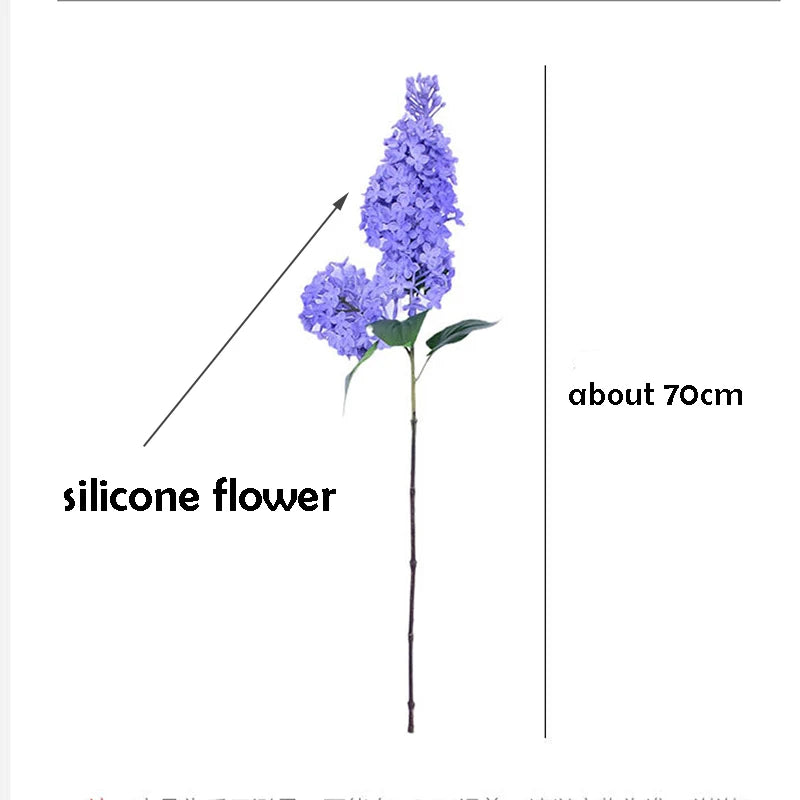 Künstliche Fliederblume – PU Silikon – 70CM Zweig