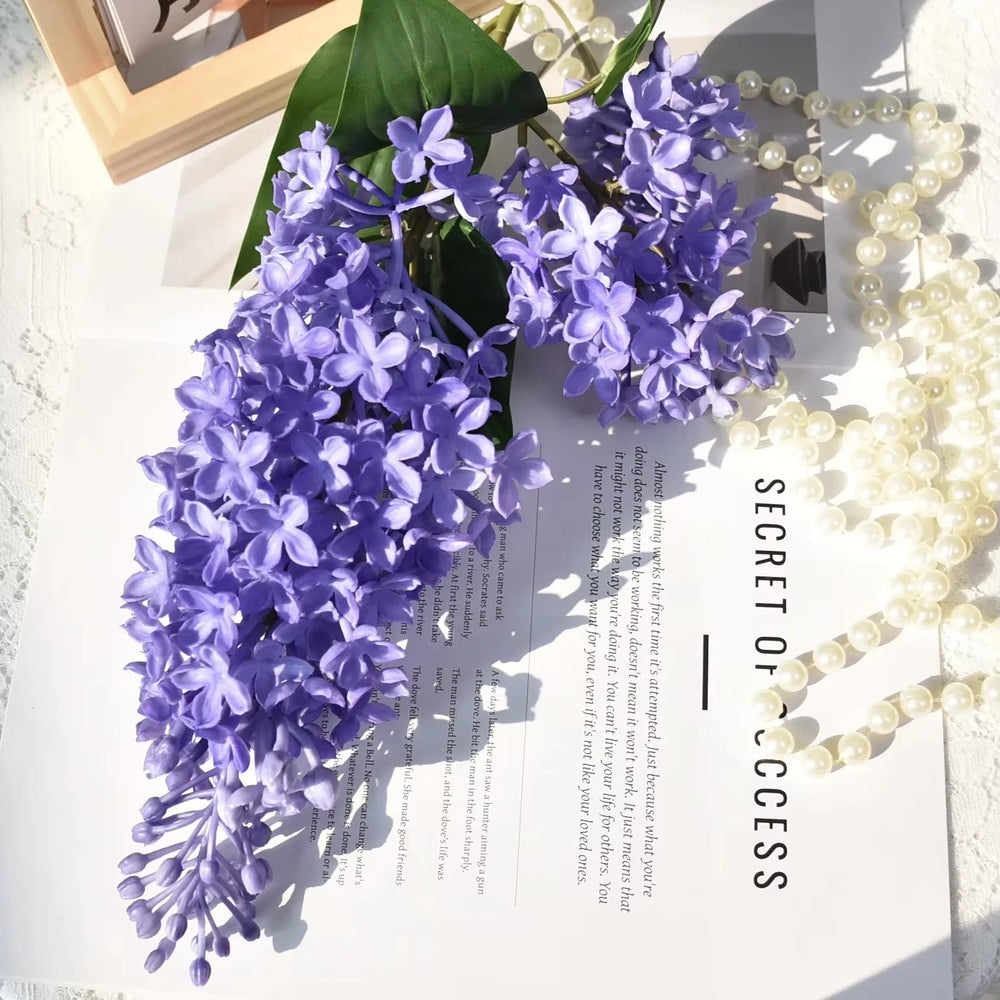 Künstliche Fliederblume – PU Silikon – 70CM Zweig