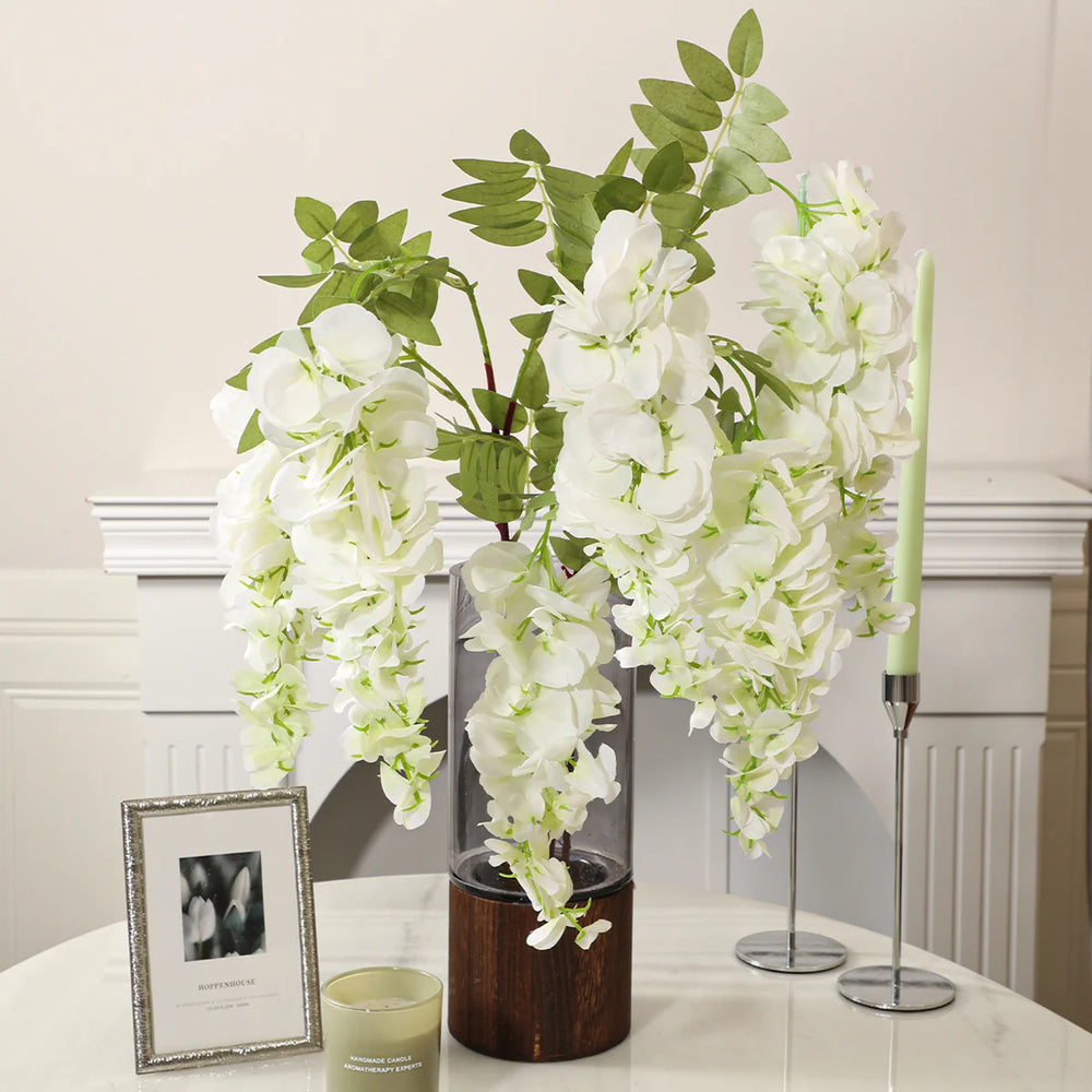 Künstliche Glyzinien-Girlande – Edles Design – Wohndekor