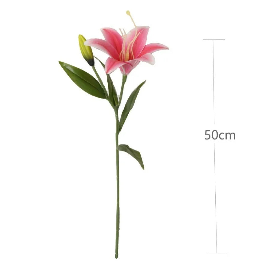 Künstliche Lilie – Elegantes PVC Design – 50cm Länge