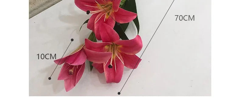 Künstliche Lilienblumen – Europäisches Seidendesign – Für Wohn-Deko
