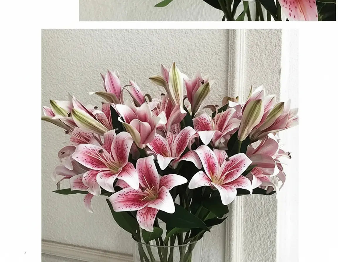 Künstliche Lilienblumen – Europäisches Seidendesign – Für Wohn-Deko