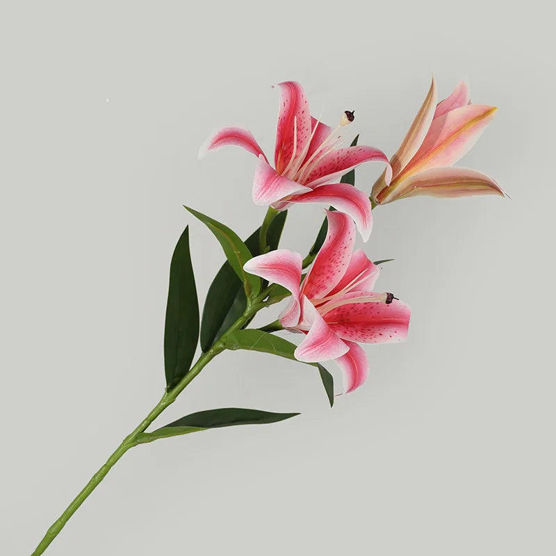 Künstliche Lilienblumen – Europäisches Seidendesign – Für Wohn-Deko