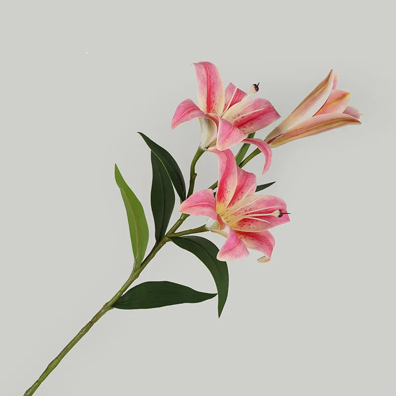 Künstliche Lilienblumen – Europäisches Seidendesign – Für Wohn-Deko