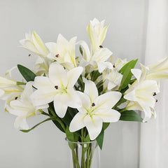 Künstliche Lilienblumen – Europäisches Seidendesign – Für Wohn-Deko