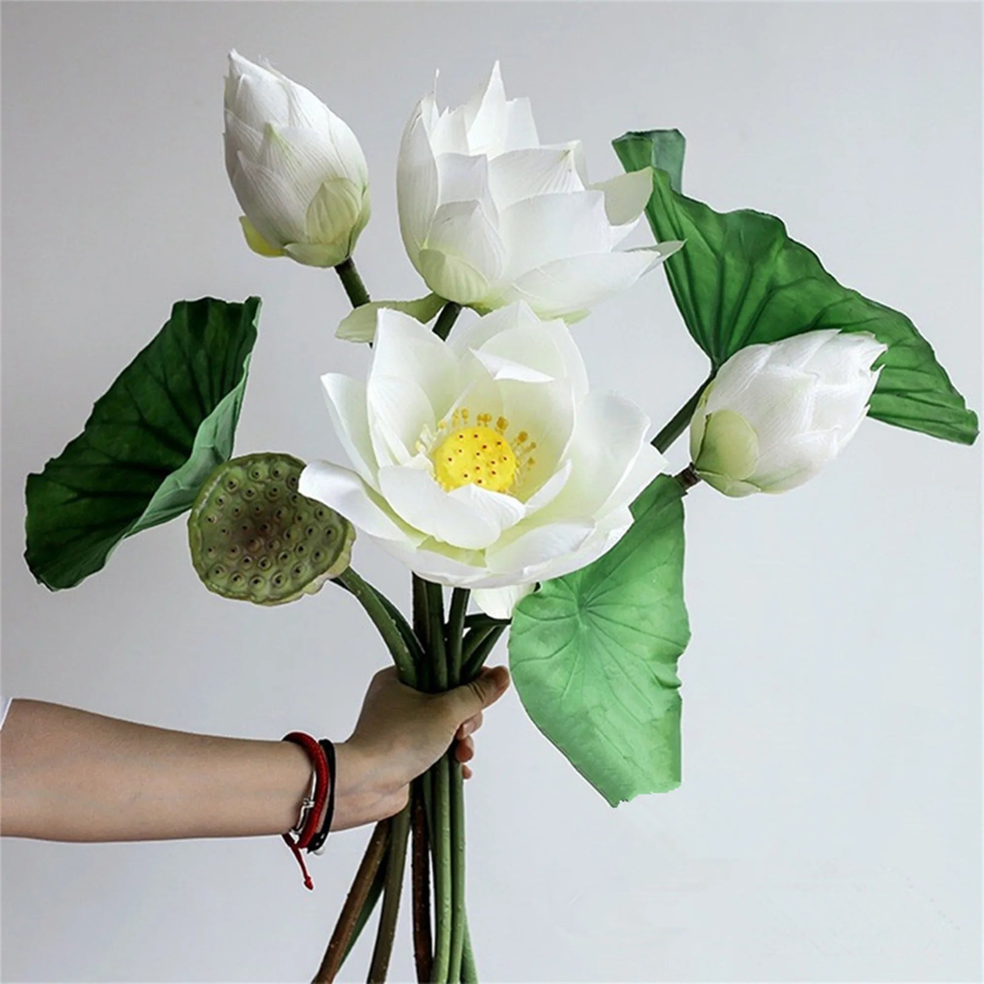 Künstliche Lotusblumen – Echtwirkendes Design – 83 cm