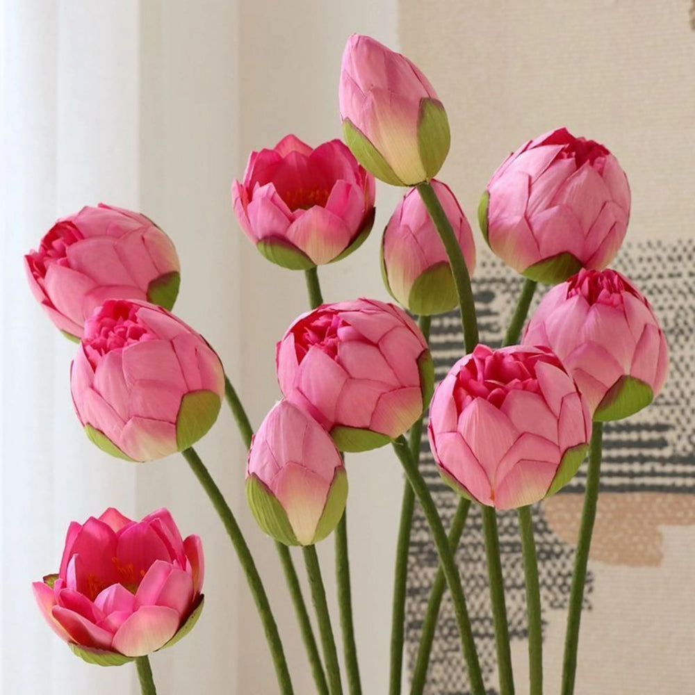 Künstliche Lotusblumen – Echtwirkendes Design – 83 cm