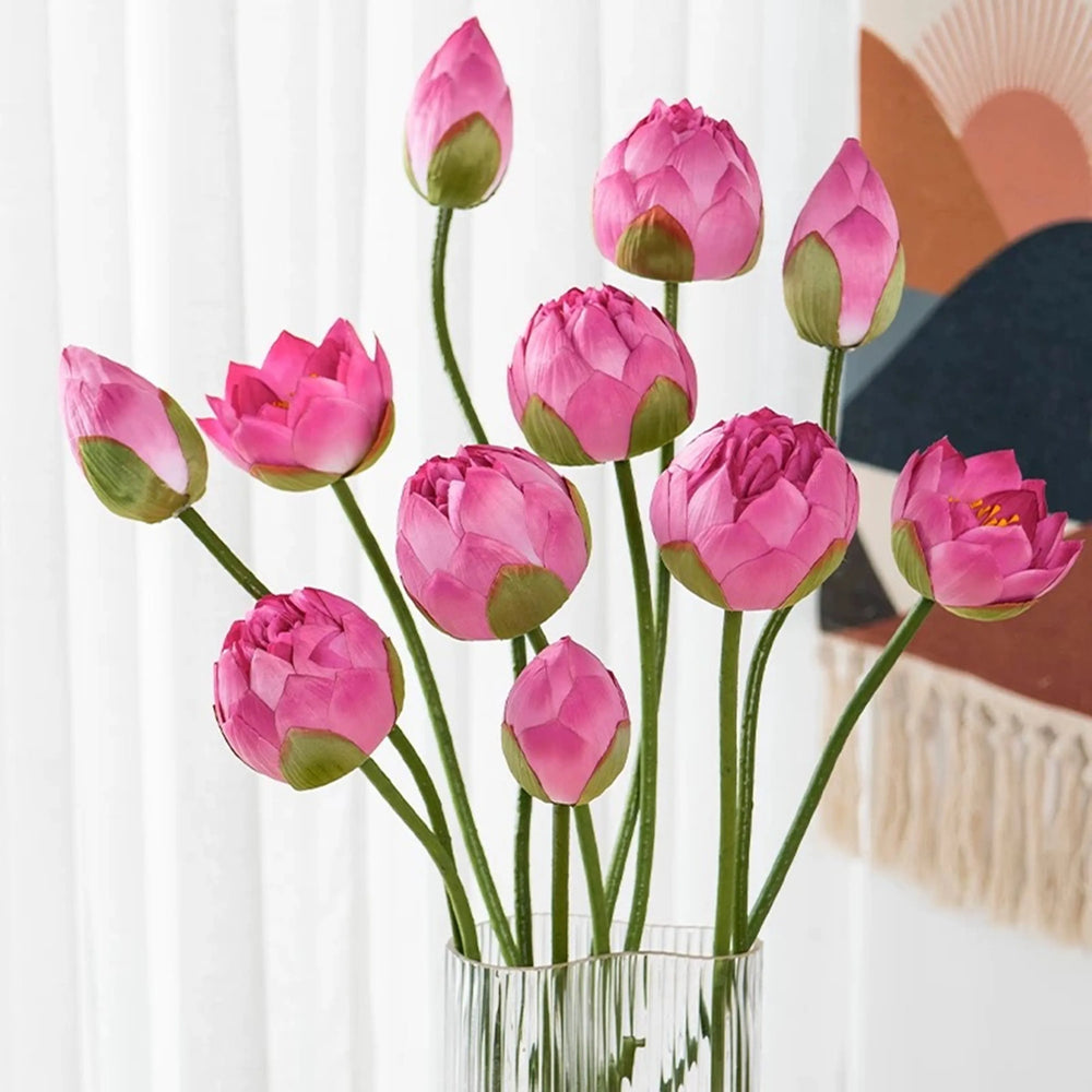 Künstliche Lotusblumen – Echtwirkendes Design – 83 cm