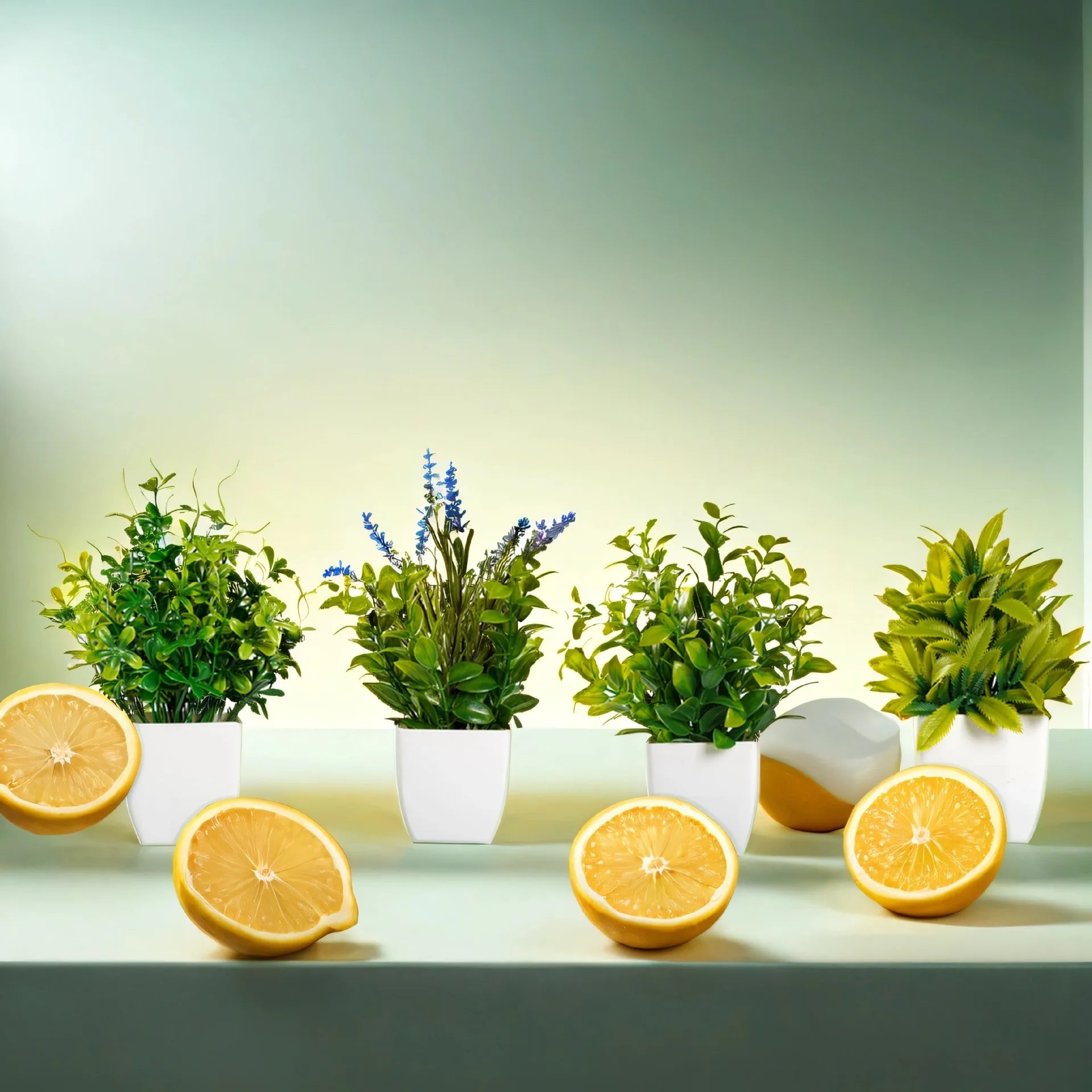 Künstliche Pflanze – Blatt Design – 18cm Tischdekoration