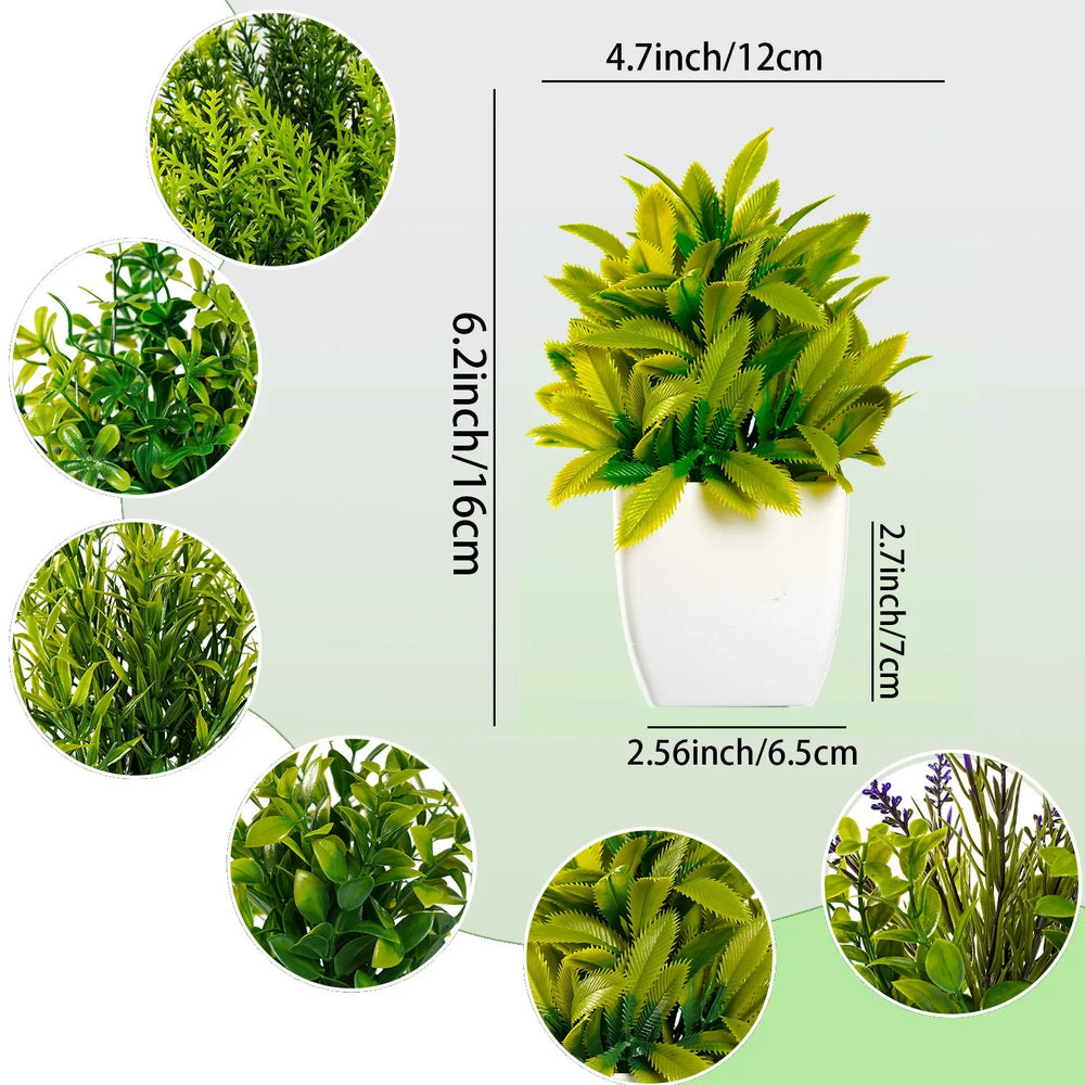Künstliche Pflanze – Blatt Design – 18cm Tischdekoration