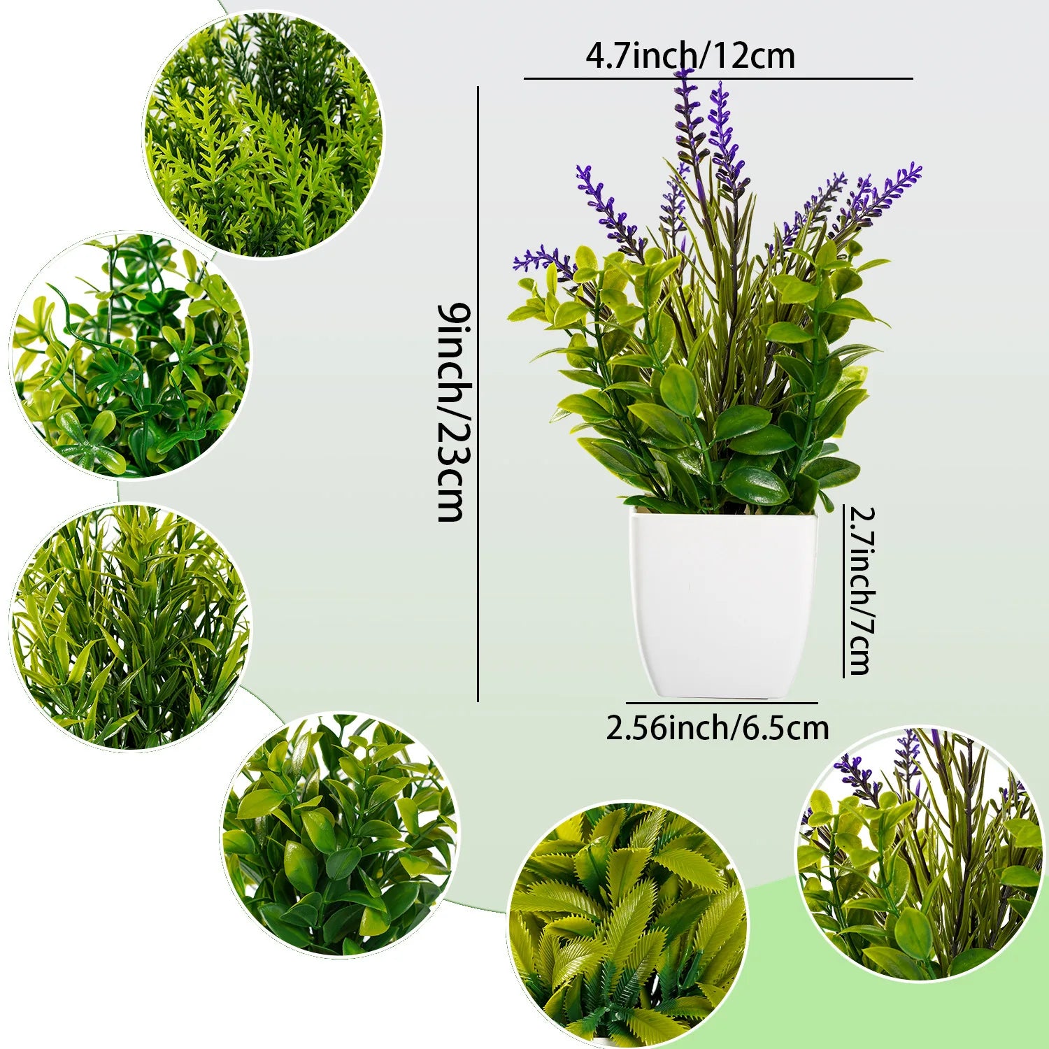 Künstliche Pflanze – Blatt Design – 18cm Tischdekoration