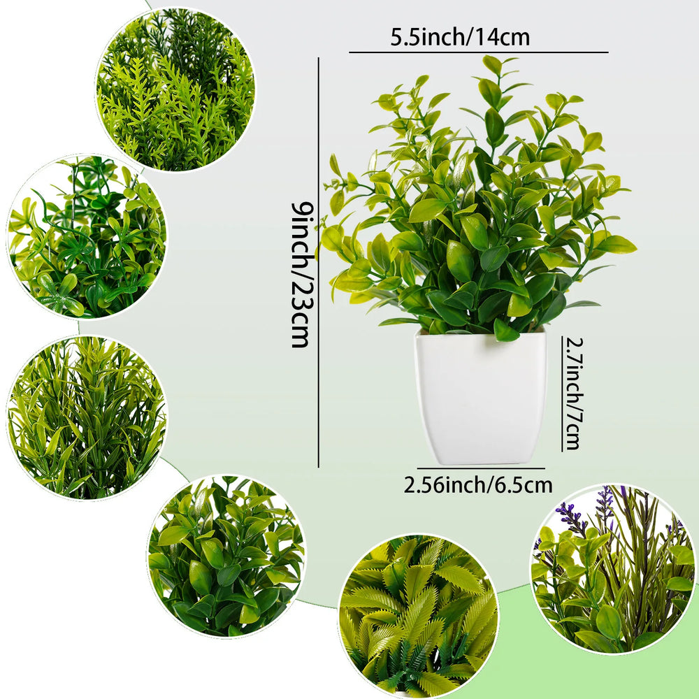 Künstliche Pflanze – Blatt Design – 18cm Tischdekoration