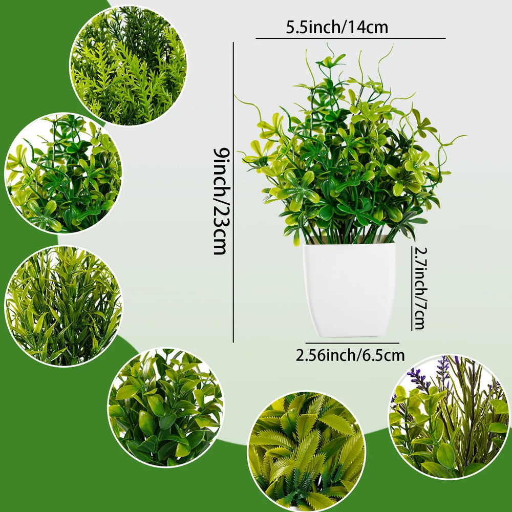 Künstliche Pflanze – Blatt Design – 18cm Tischdekoration