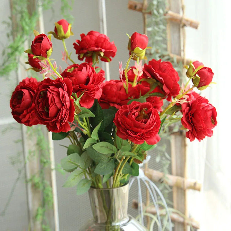 Künstliche Rose – Seidendesign – 60 cm Innenbereich