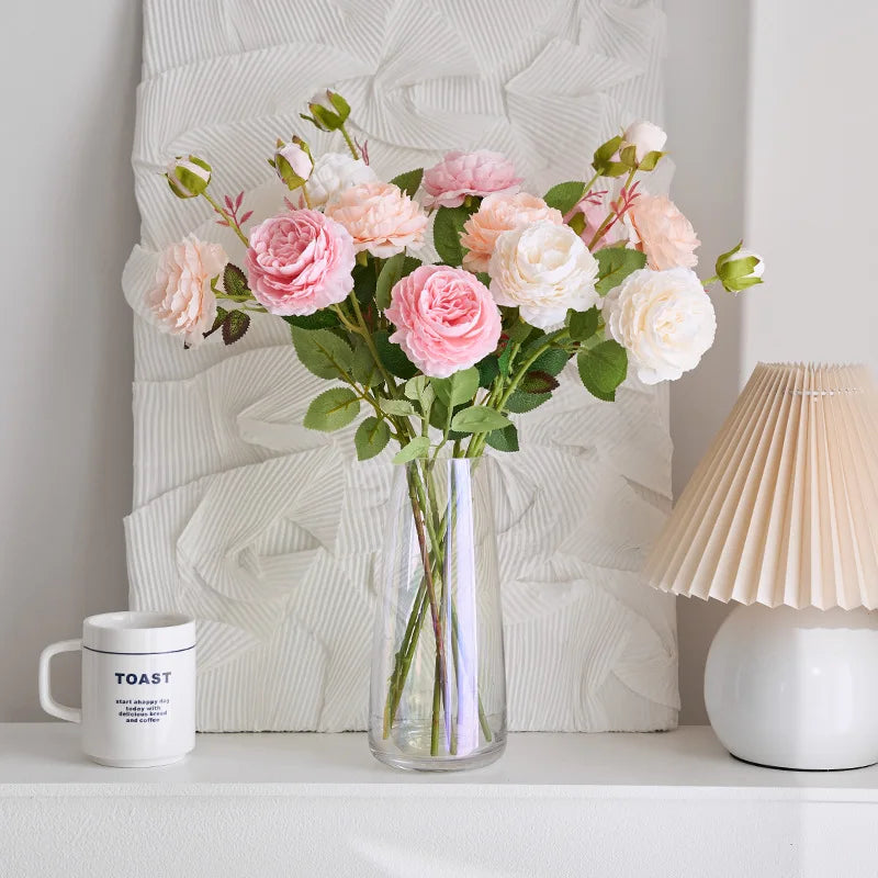 Künstliche Rose – Seidendesign – 60 cm Innenbereich