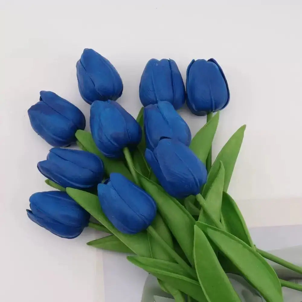 Künstliche Tulpen aus PU, 34cm, mehrfarbig, ideal für Wohnkultur