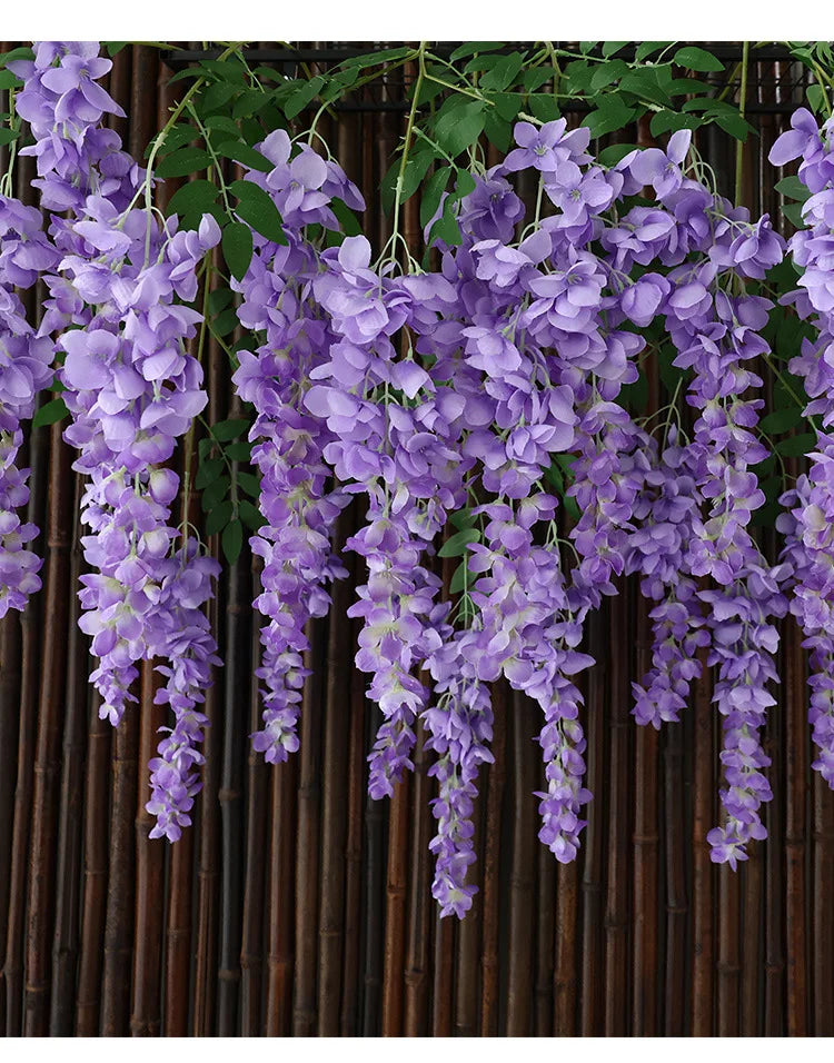Künstliche Wisteria – Seiden-Design – 96cm Innenbereich