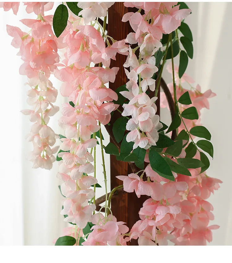 Künstliche Wisteria – Seiden-Design – 96cm Innenbereich