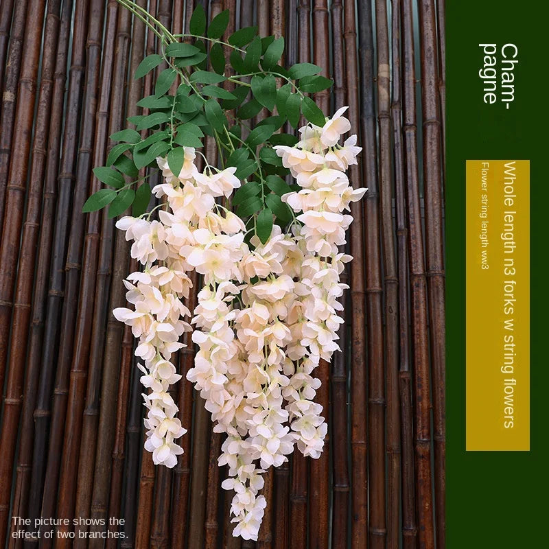 Künstliche Wisteria – Seiden-Design – 96cm Innenbereich