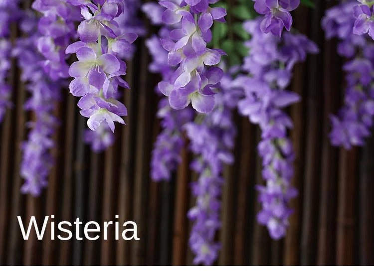 Künstliche Wisteria – Seiden-Design – 96cm Innenbereich