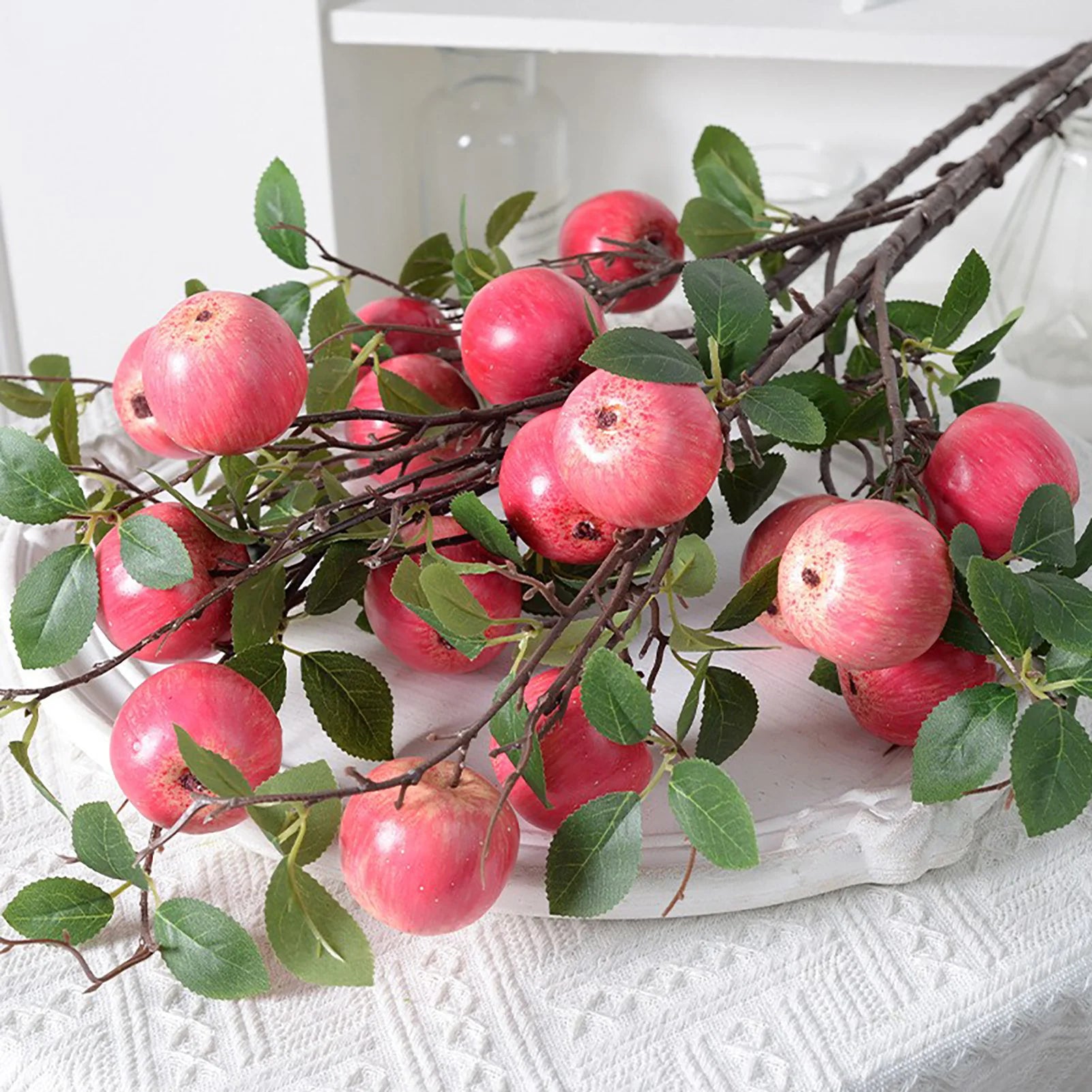 Künstlicher Apfelzweig – Schaumdesign – 60/96 cm