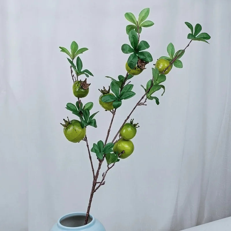 Künstlicher Granatapfelzweig – Schaum Design – 84cm Stil