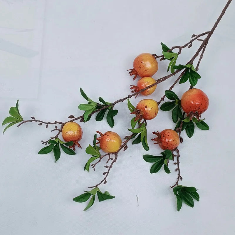 Künstlicher Granatapfelzweig – Schaum Design – 84cm Stil