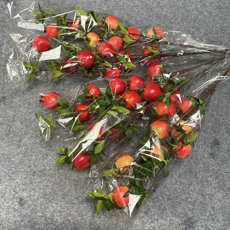 Künstlicher Granatapfelzweig – Schaum Design – 84cm Stil