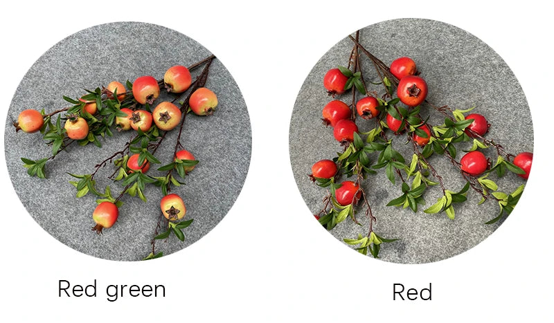 Künstlicher Granatapfelzweig – Schaum Design – 84cm Stil