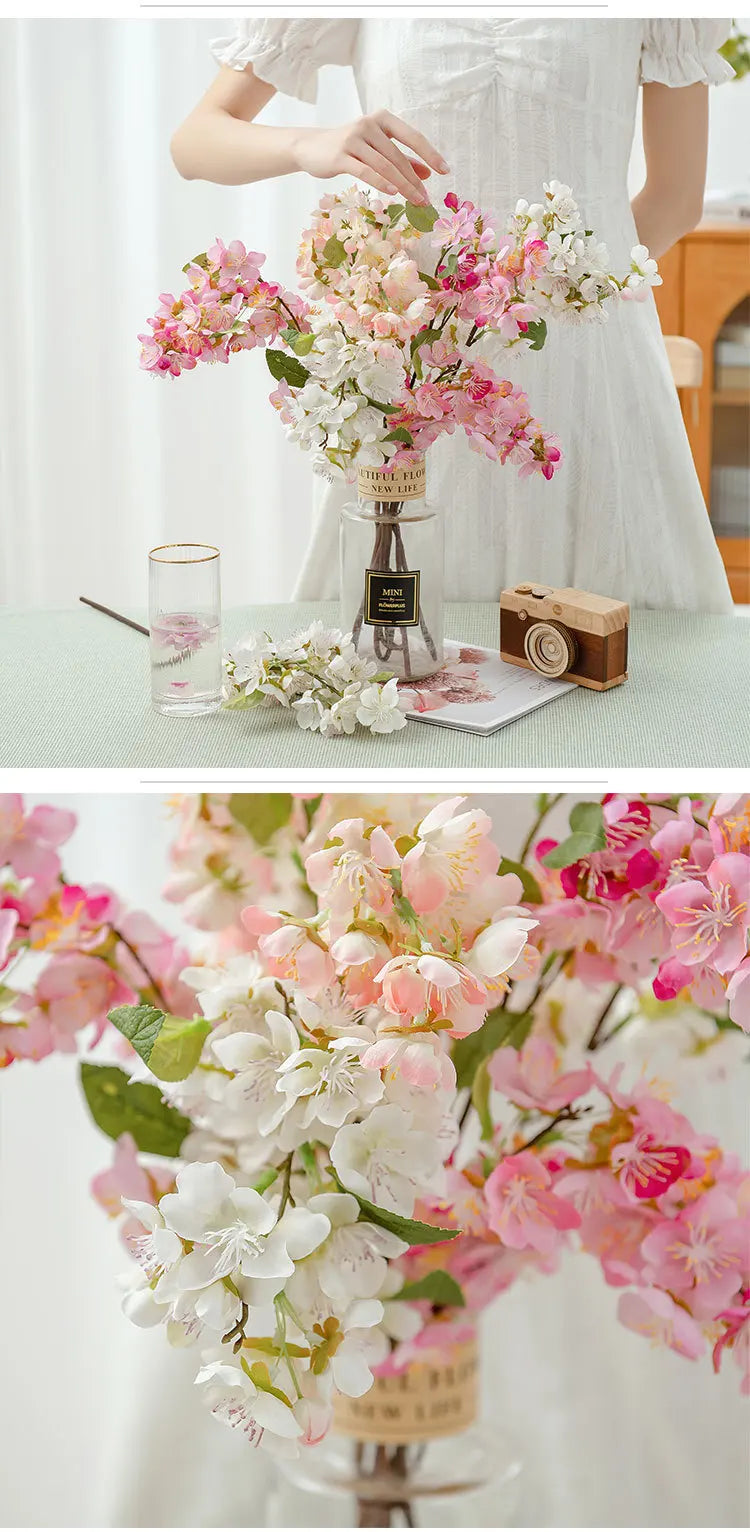 Künstlicher Kirschblütenzweig – Seidendesign – 53cm Innenbereich