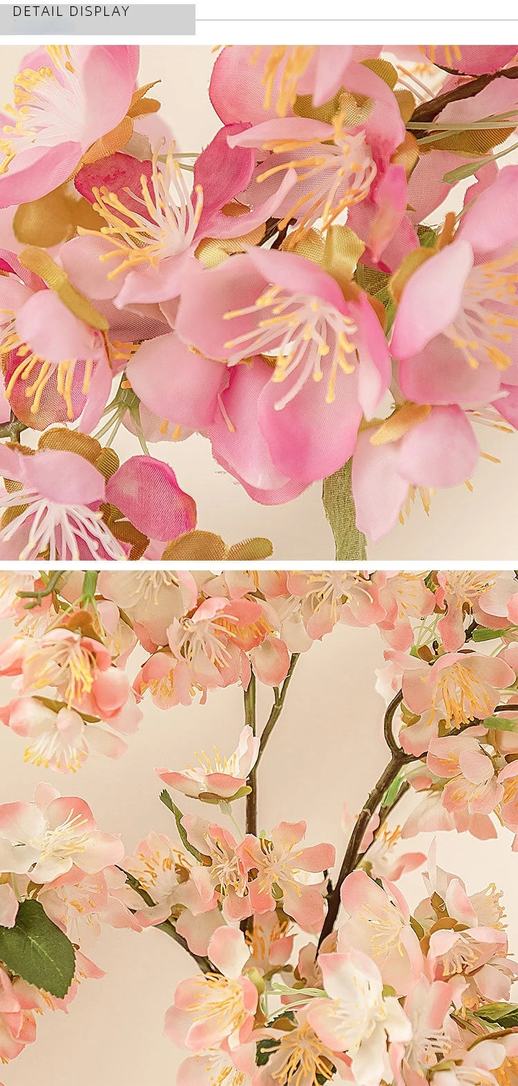 Künstlicher Kirschblütenzweig – Seidendesign – 53cm Innenbereich