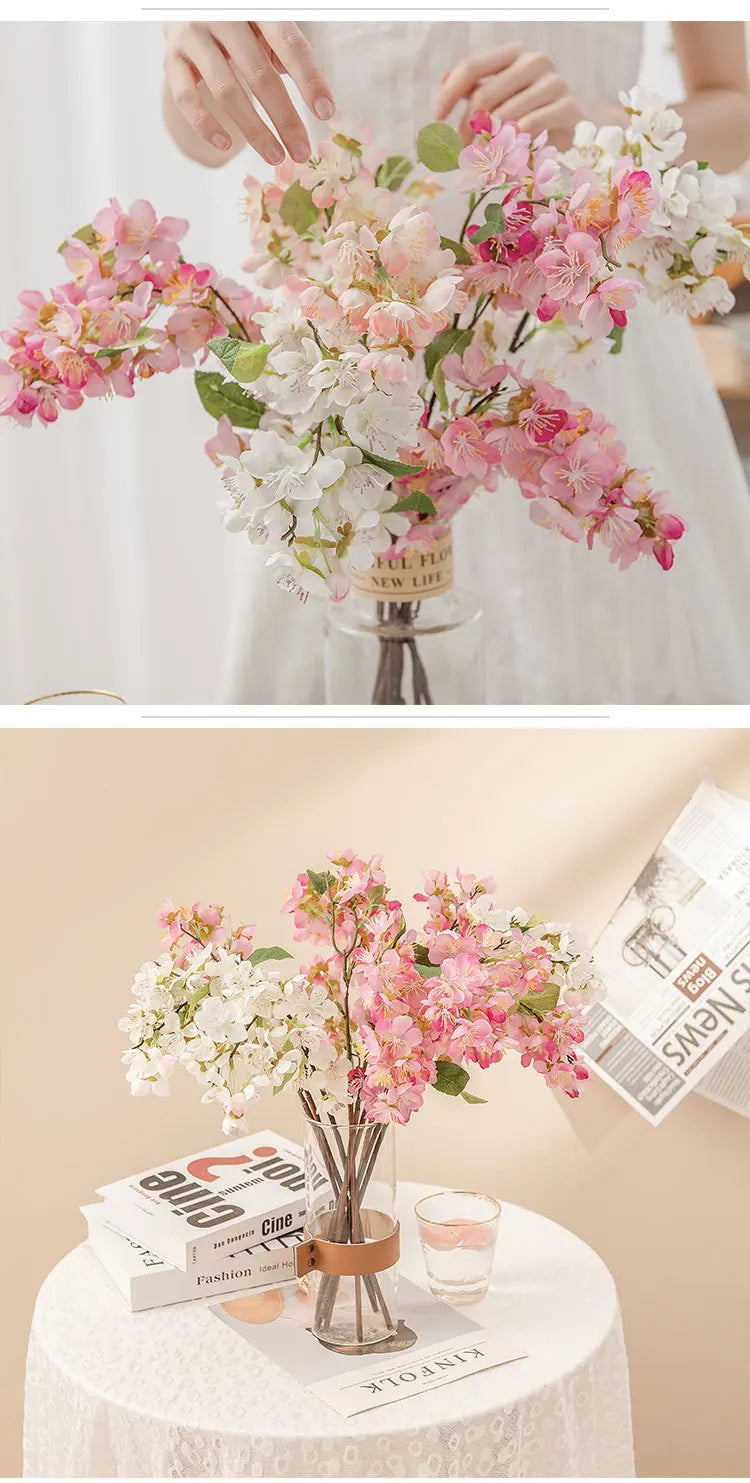 Künstlicher Kirschblütenzweig – Seidendesign – 53cm Innenbereich