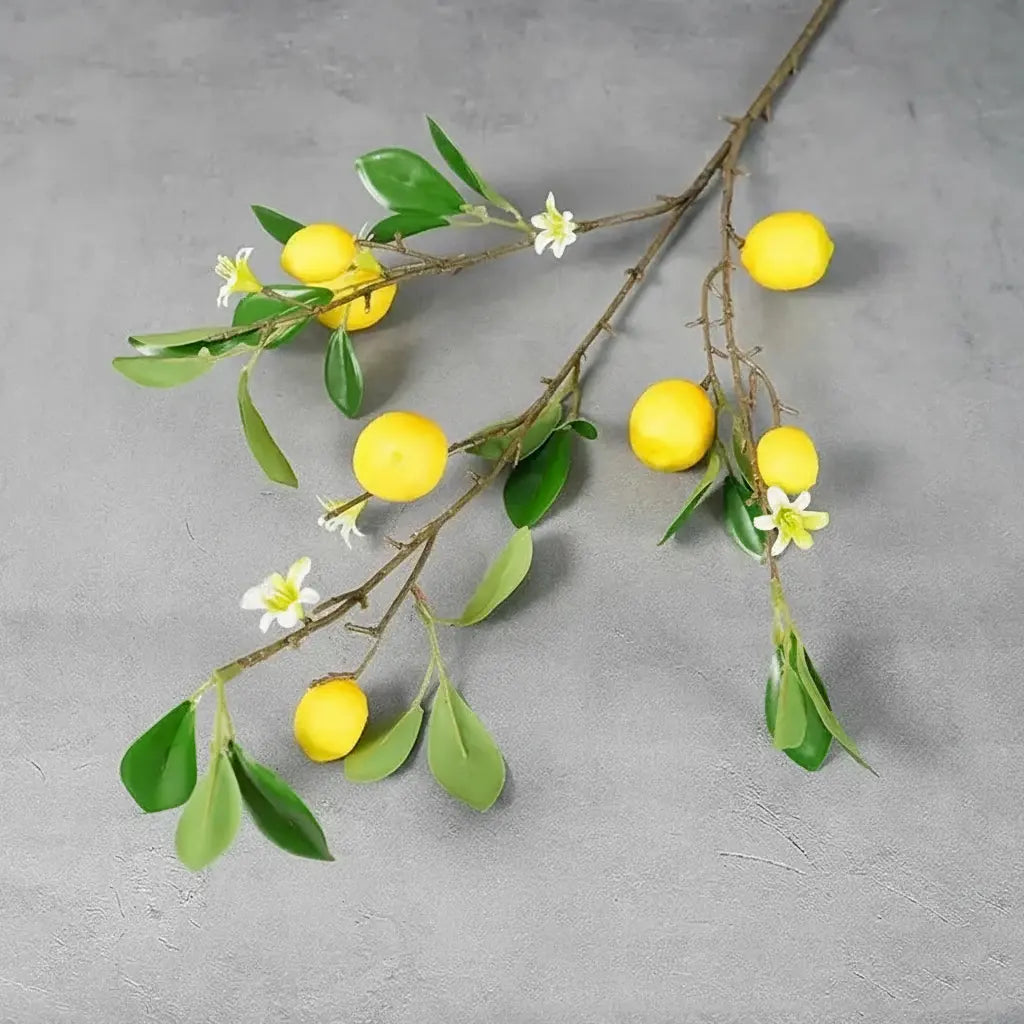 Künstlicher Zitronenzweig – Styropor Design 82cm