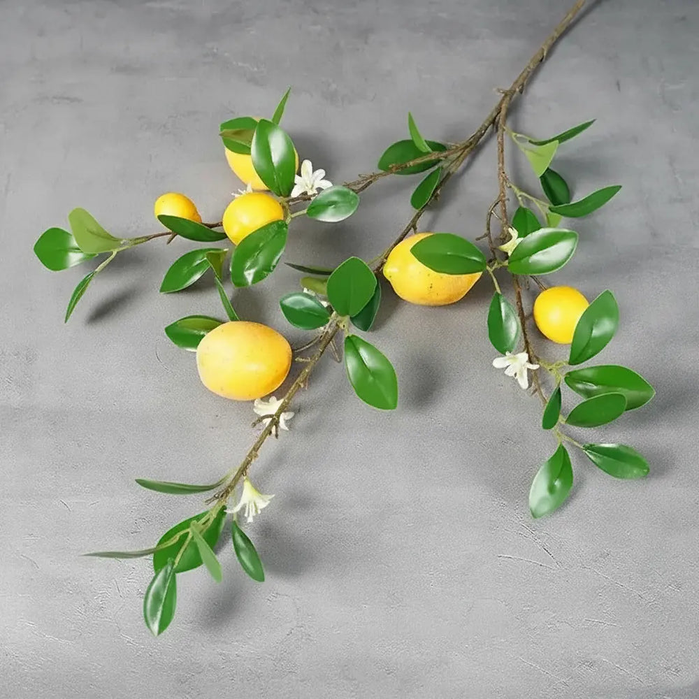 Künstlicher Zitronenzweig – Styropor Design 82cm