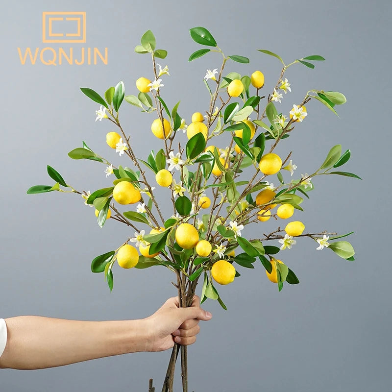 Künstlicher Zitronenzweig – Styropor Design 82cm