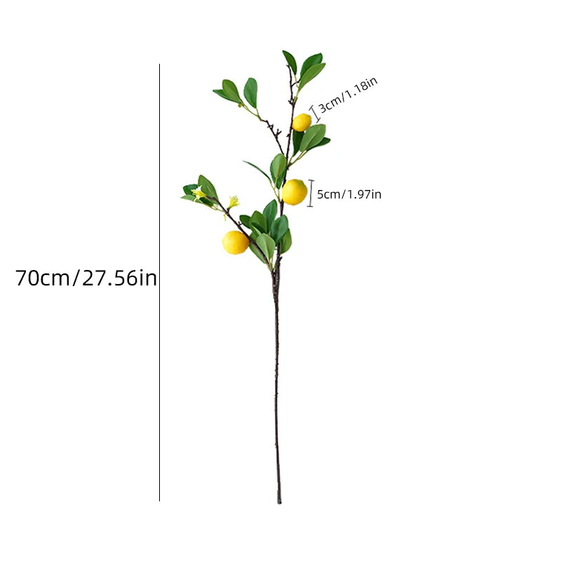 Künstlicher Zitronenzweig – Styropor Design 82cm