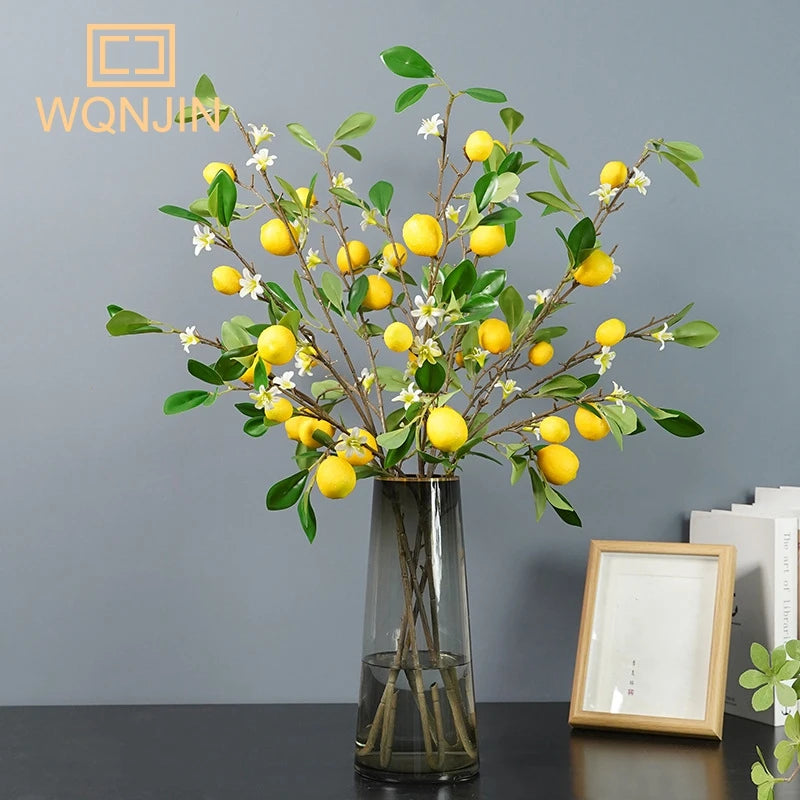 Künstlicher Zitronenzweig – Styropor Design 82cm