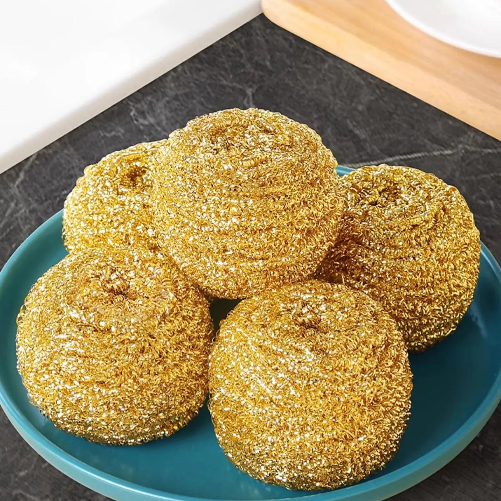 Kupferdraht-Schwamm – Messing Design – 10x8 cm Nützlichkeit