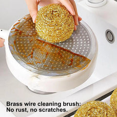 Kupferdraht-Schwamm – Messing Design – 10x8 cm Nützlichkeit