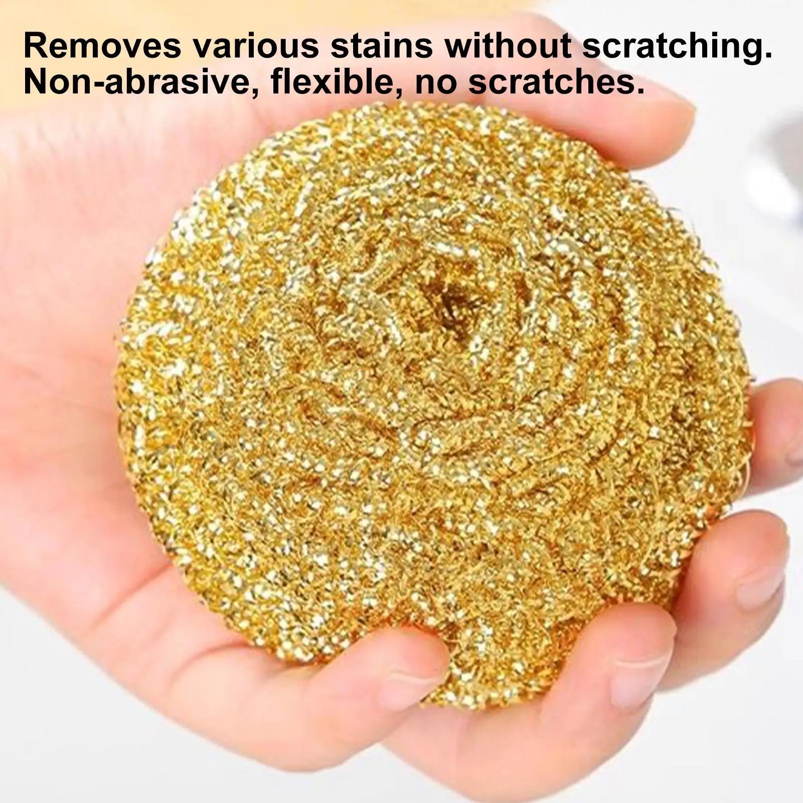 Kupferdraht-Schwamm – Messing Design – 10x8 cm Nützlichkeit