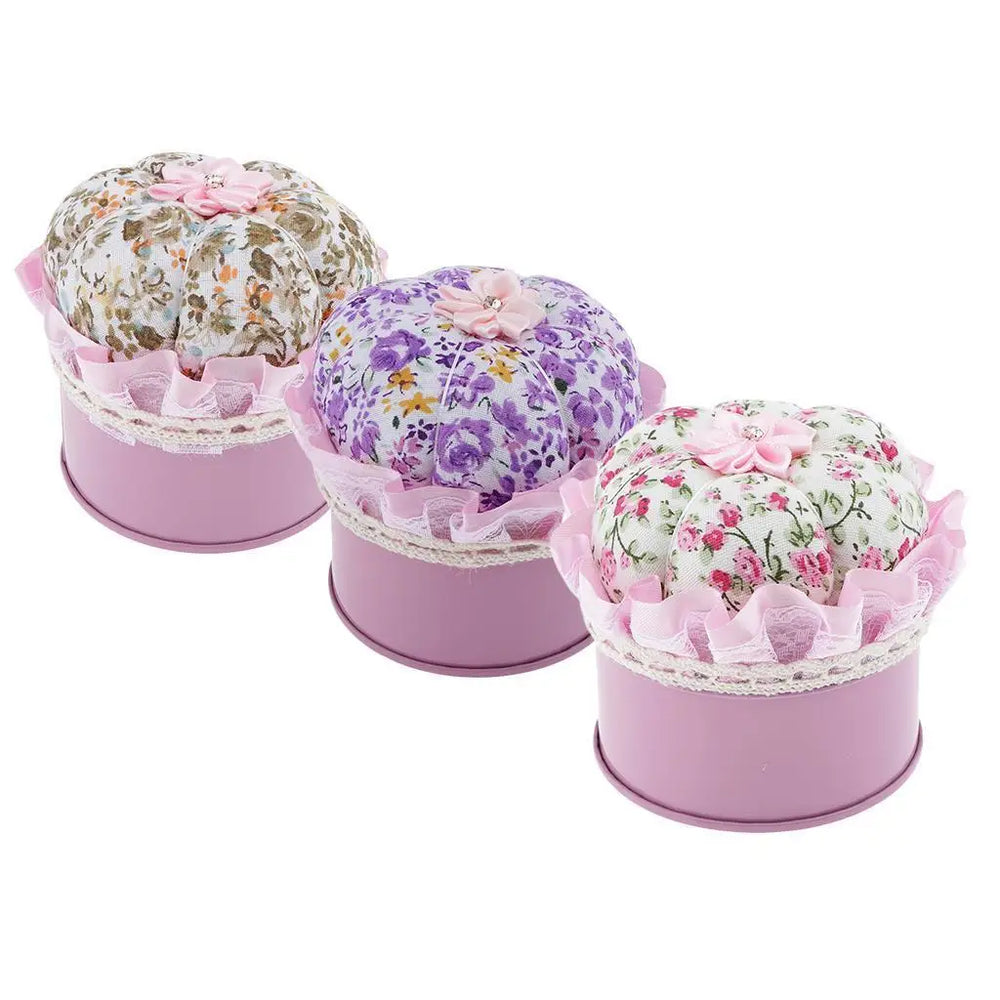 Kürbis-Nadelkissen – Weiche Baumwolle – 7.8cm Durchmesser