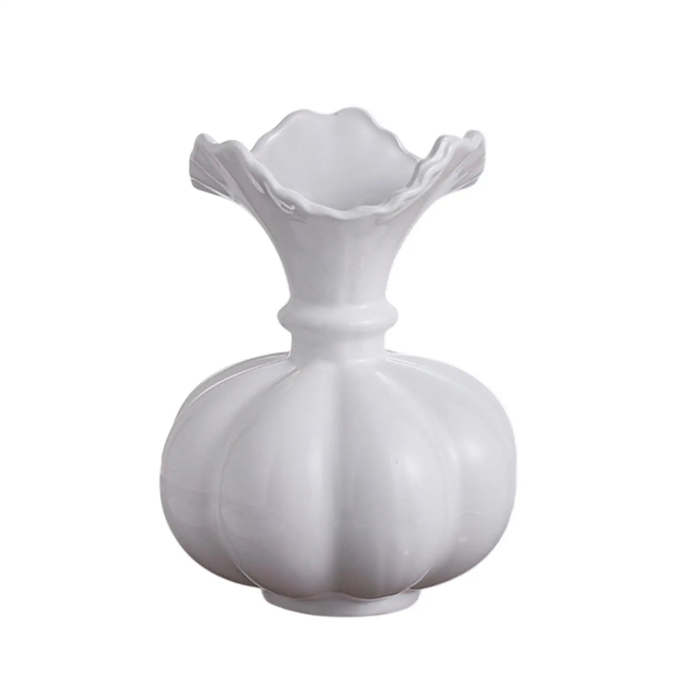 Kürbisvase – Keramik Modern – 15x20cm Tischdeko