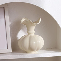 Kürbisvase – Keramik Modern – 15x20cm Tischdeko