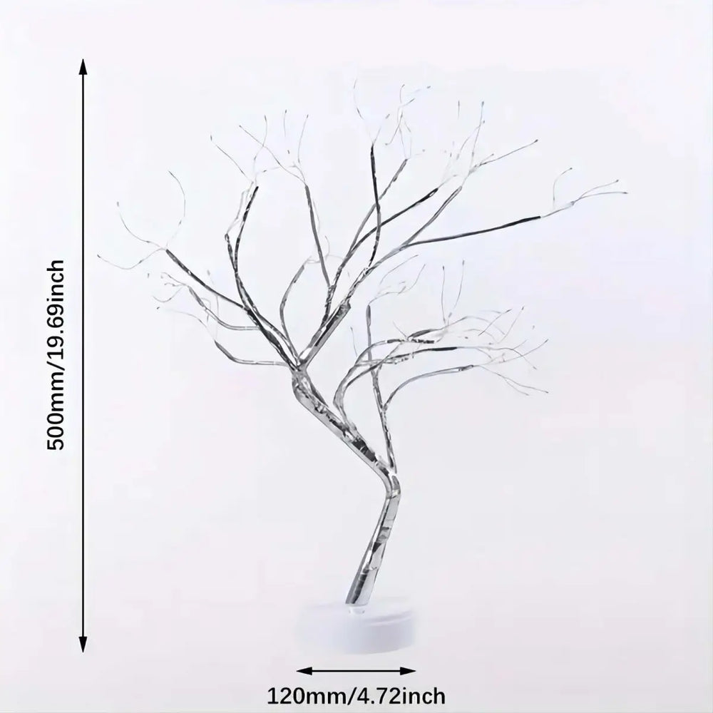 LED Baumbeleuchtung mit 108 warmweissen Lichtern für stimmungsvolle Dekoration, USB- oder Batteriebetrieb