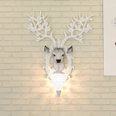 LED Wandlampe – Harz Hirsch Art Deco – Wohnzimmer