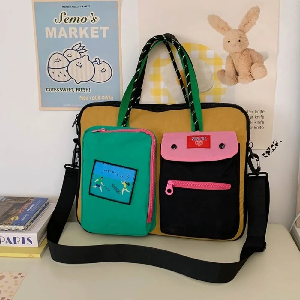 Laptop Aktentasche – Canvas & Polyester – 37x31x3cm