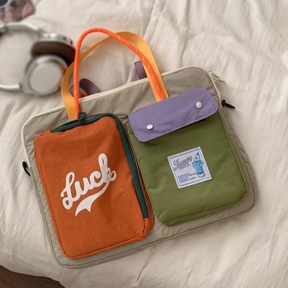 Laptop Aktentasche – Canvas & Polyester – 37x31x3cm