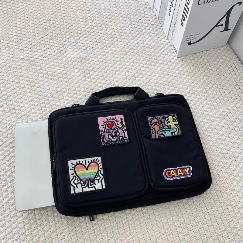 Modische Laptop-Aktentasche aus Polyester, Farbe: fensedangao, Grösse: 15.6-16 Zoll