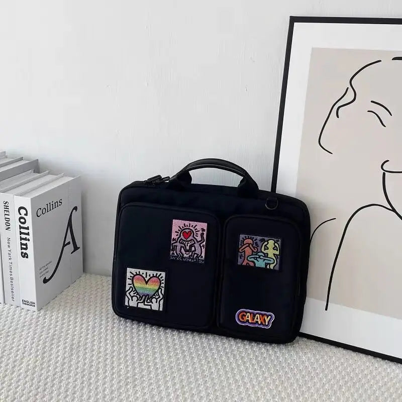 Unisex Laptop-Aktentasche aus schockresistentem Polyester, Farbe: jianyueheise, Grösse: 15-16 Zoll im modischen Design